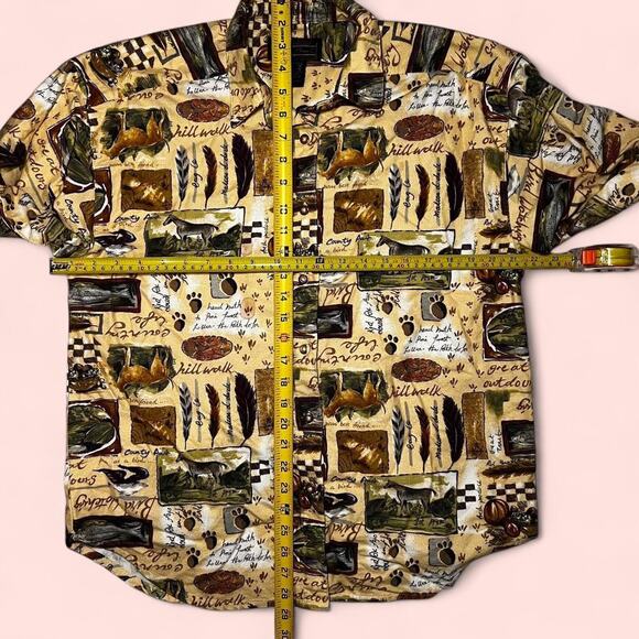 Eddie bauer western horse print shirt - Picture 4 of 5